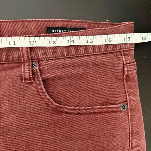 RVCA Spanky Denim Jeans Mens Sz 33 Red Slim Straight Stretch Outdoor Comfort - Picture 13 of 15